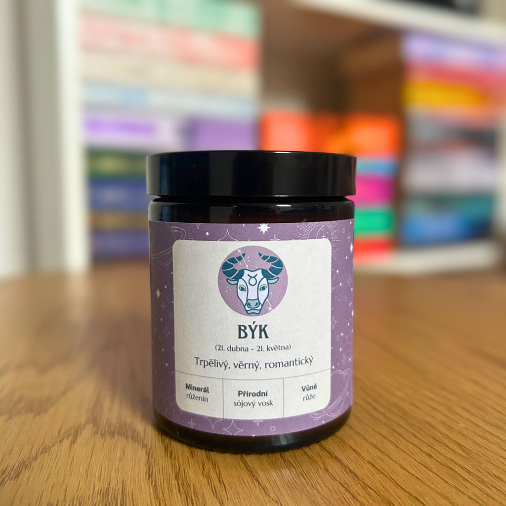 Sójová vonná svíčka – Býk