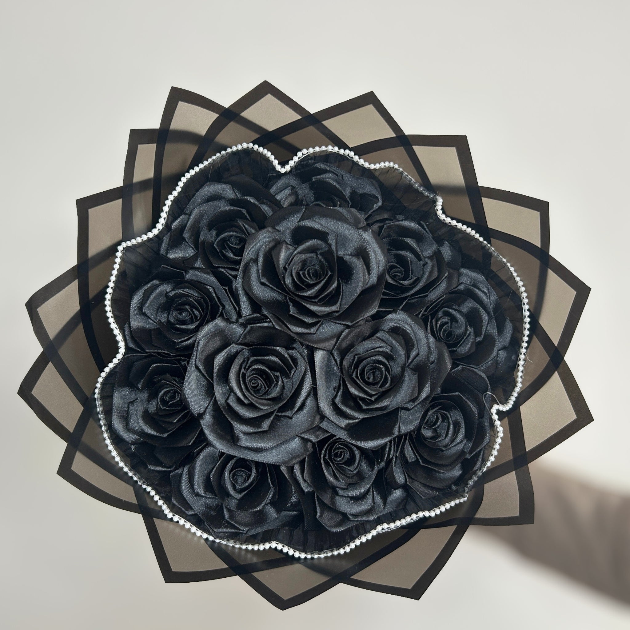 Kytice růží – 12 ks – Černá perla