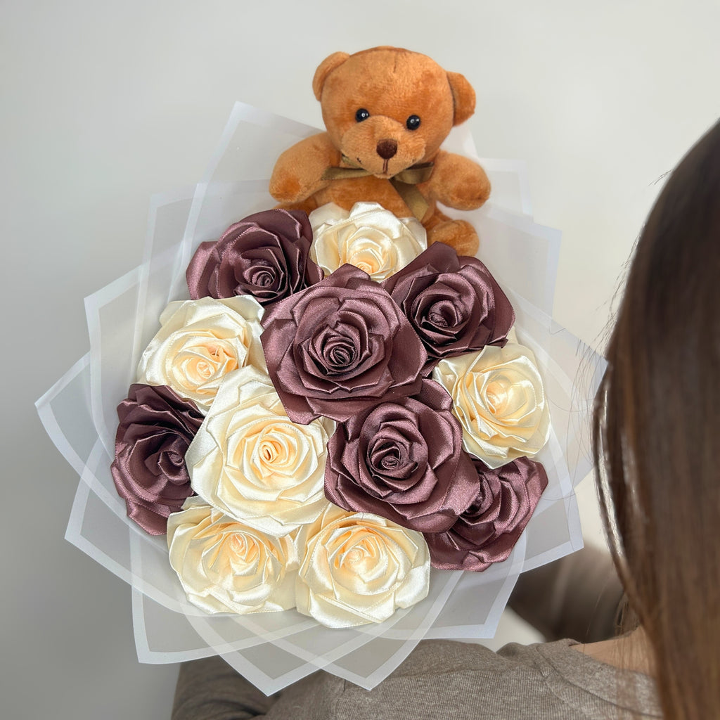 Kytice růží – 12 ks – Teddy