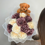 Kytice růží – 12 ks – Teddy