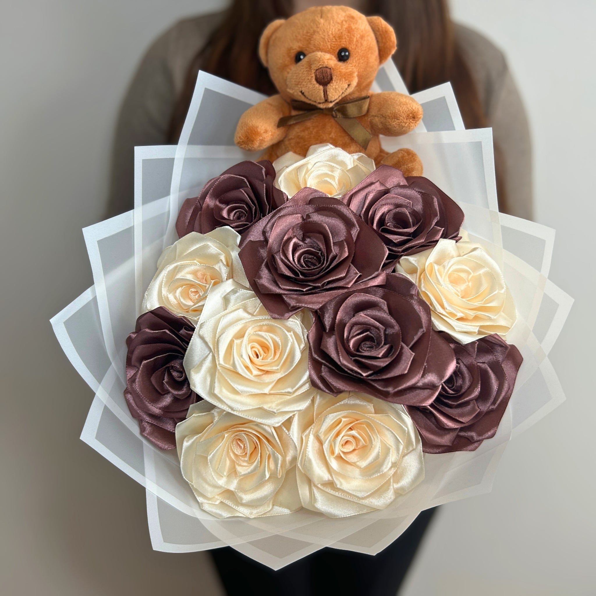 Kytice růží – 12 ks – Teddy