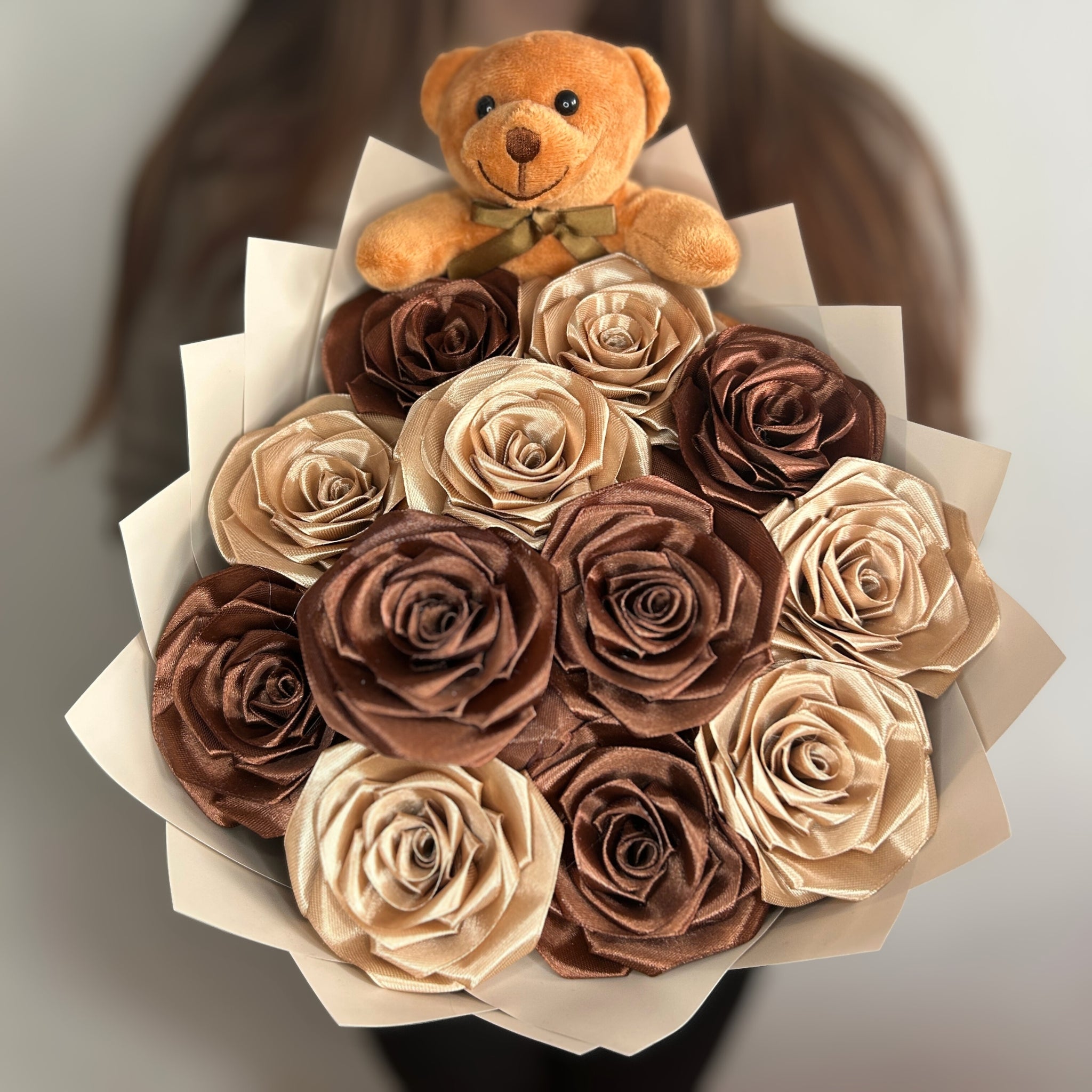 Kytice růží – 12 ks – Teddy