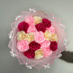 Kytice růží – 19 ks – Mašlička