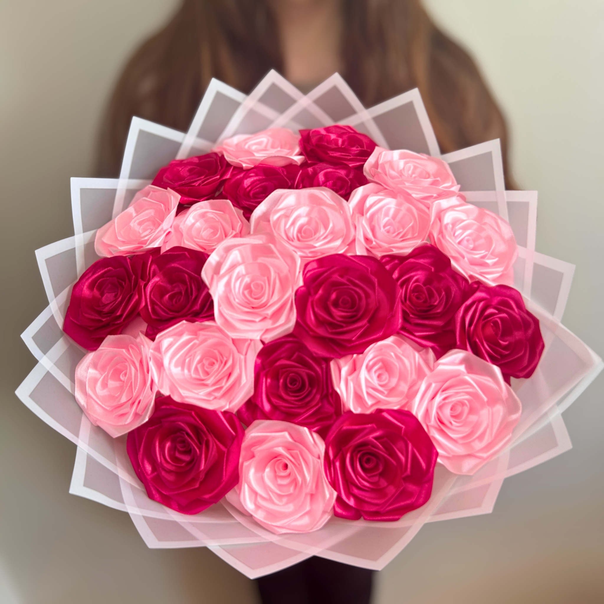 Kytice růží – 25 ks – Pinky