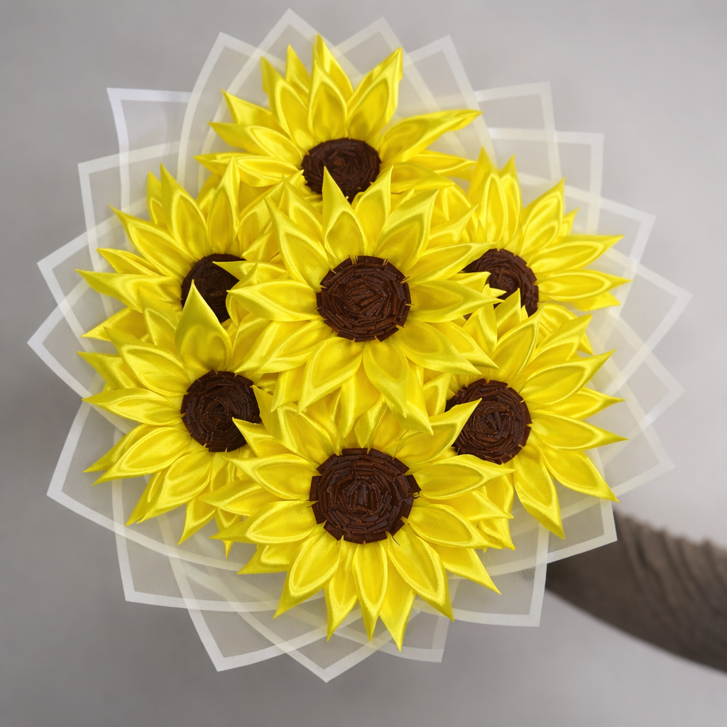 Kytice slunečnic - 7 ks - Sunny