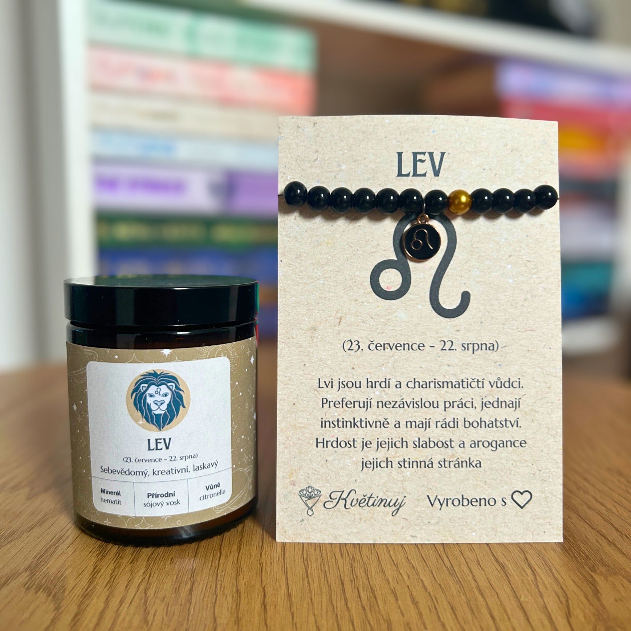 Sójová vonná svíčka – Lev