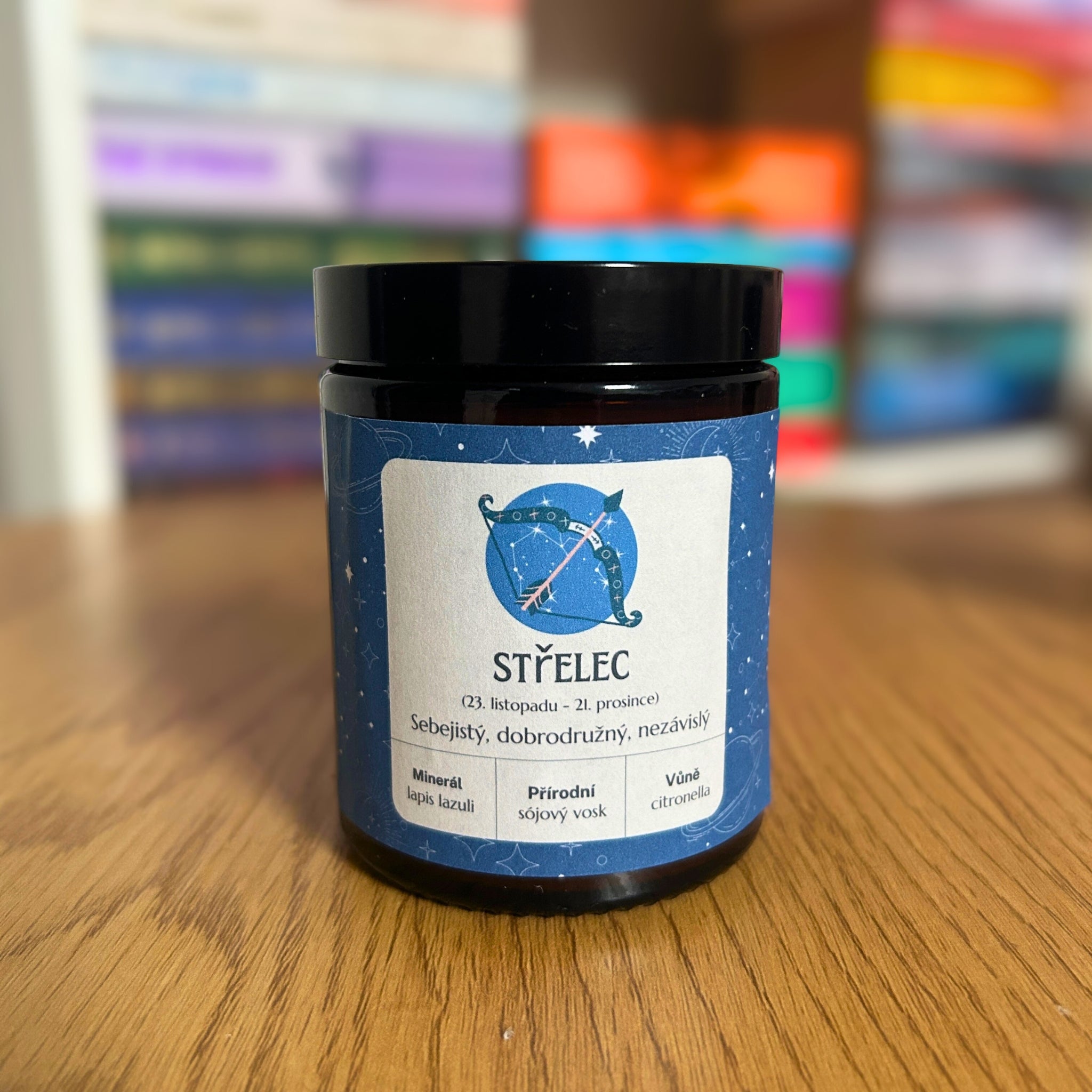 Sójová vonná svíčka – Střelec