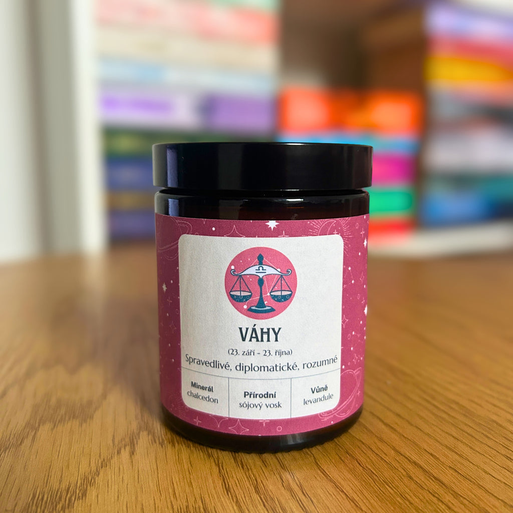 Sójová vonná svíčka – Váhy