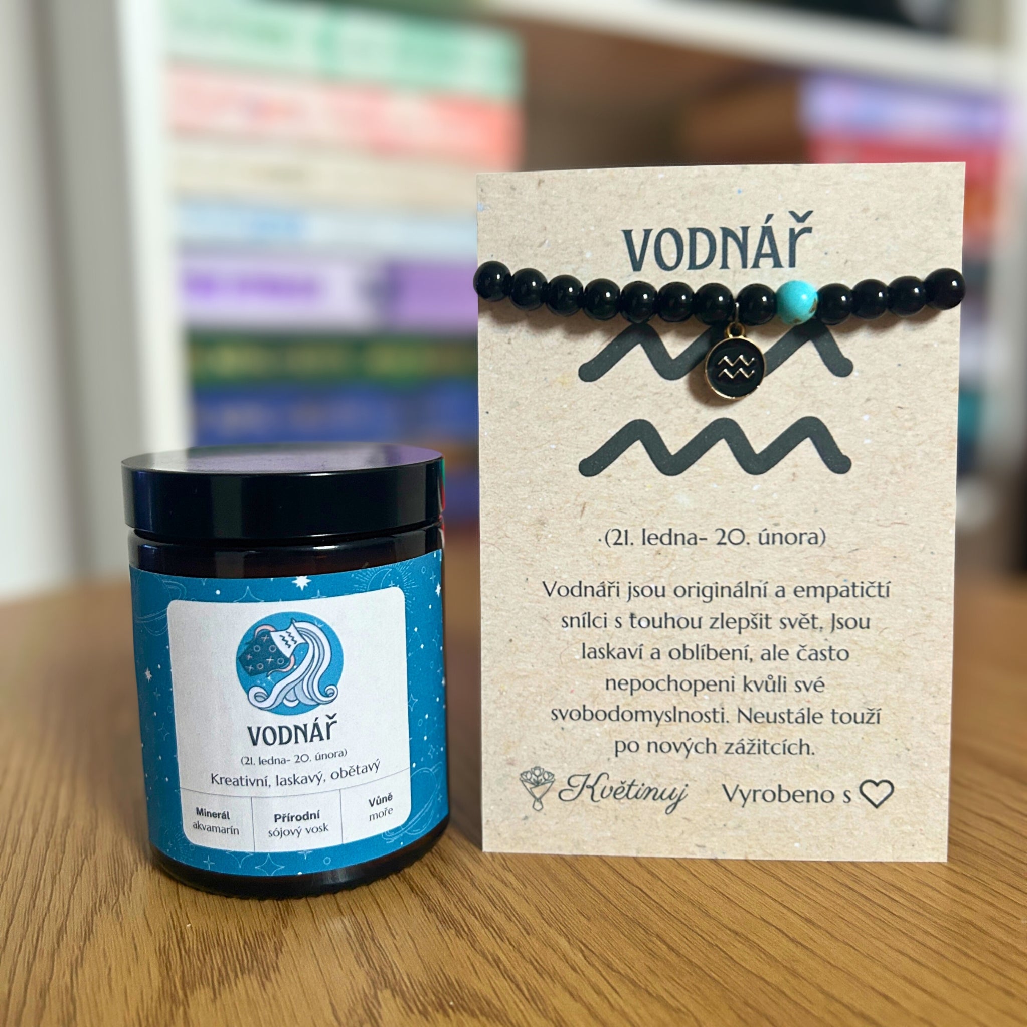 Sójová vonná svíčka – Vodnář